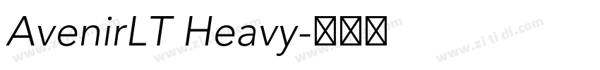 AvenirLT Heavy字体转换